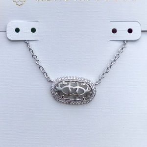 Kendra Scott NWT Filigree Lux Elisa in Rhodium